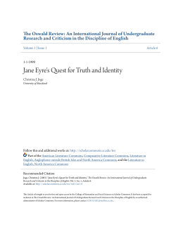 Jane Eyre`s Quest for Truth and Identity