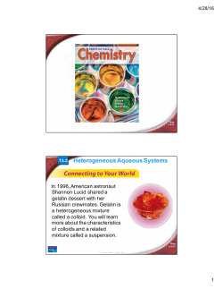 Heterogeneous Aqueous Systems