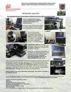 News from your SweSystem Gyro Stabilized