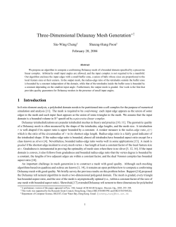 Three-Dimensional Delaunay Mesh Generation