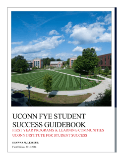 uconn fye student success guidebook - UConn FYE SSG