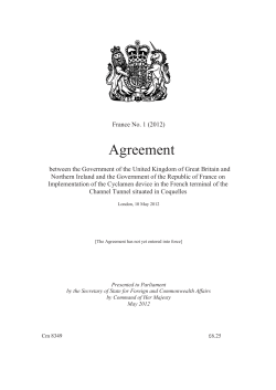 Agreement between the government of the United Kingdom of Great