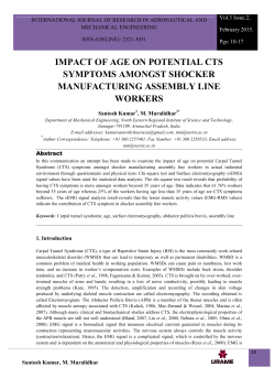 IMPACT OF AGE ON POTENTIAL CTS SYMPTOMS AMONGST