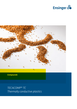 TECACOMP&reg; TC Thermally conductive plastics