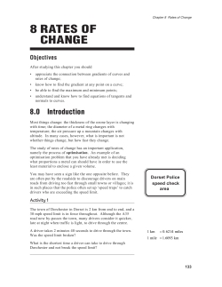 8 RATES OF CHANGE