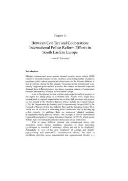 Between Conflict and Cooperation: International Police