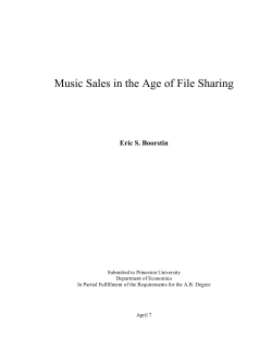 Music Sales in the Age of File Sharing