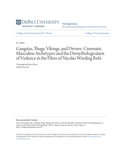 Gangstas, Thugs, Vikings, and Drivers - Via Sapientiae