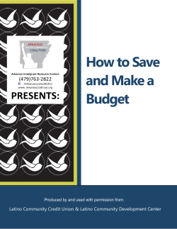 How to Save and Make a Budget