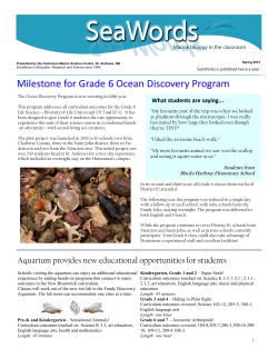 Spring 2012.pub - Huntsman Marine Science Centre