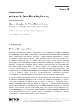 Advances in Bone Tissue Engineering