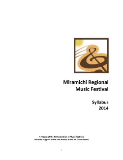 Miramichi Regional Music Festival