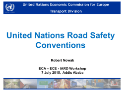 UNECE &ndash; UNECA &ndash; IARD Regional Workshop Presentation
