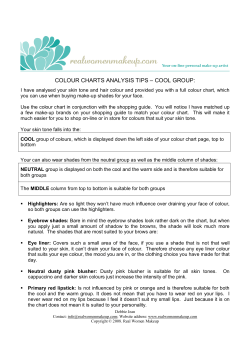 colour charts analysis tips &ndash; cool group