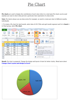 Pie Chart - Amazing Excel