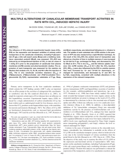 multiple alterations of canalicular membrane transport activities in