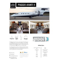 spec sheet - Aircraft Services Group