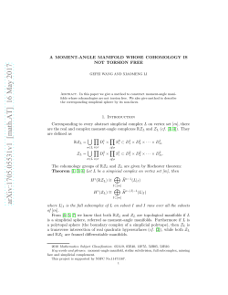 A moment-angle manifold whose cohomology is not torsion free