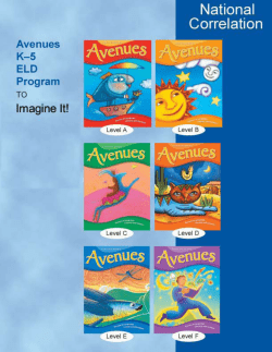 and Avenues Correlation