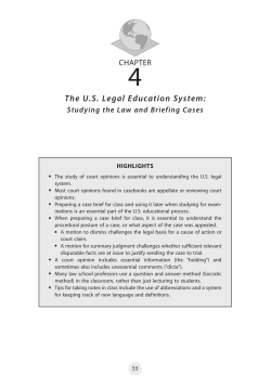 The US Legal Education System