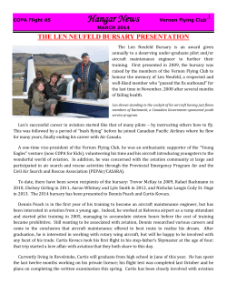 march 14 newsletter - Vernon Flying Club