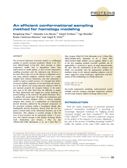 An efficient conformational sampling method for homology modeling