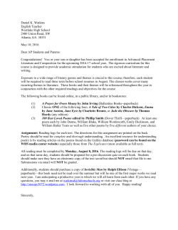 AP Literature and Composition