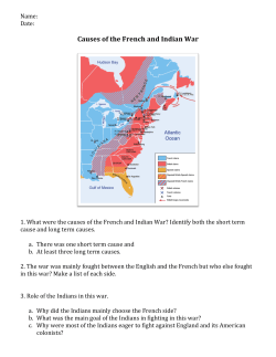 Causes of the French and Indian War
