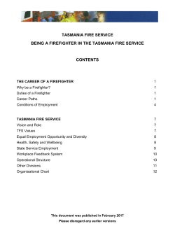 Being a Firefighter 2017