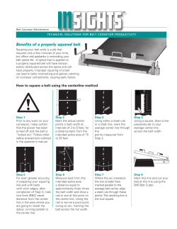 Benefits of a properly squared belt