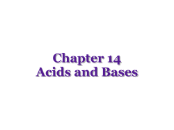 Acids and Bases