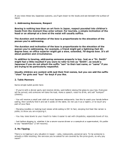 If you know these key Japanese customs, you`ll get closer