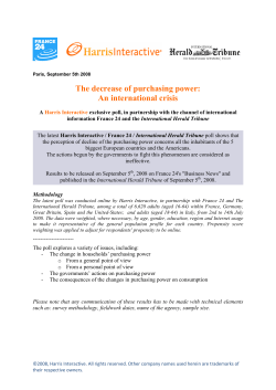 The decrease of purchasing power: An