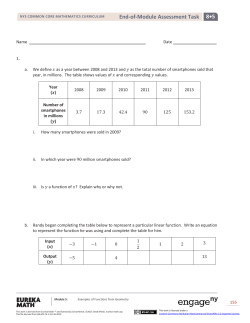 8&bull;5 End-of-Module Assessment Task