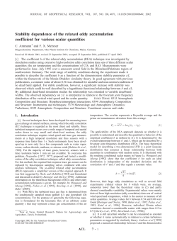 Stability dependence of the relaxed eddy accumulation coefficient
