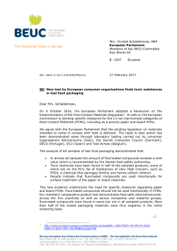 New test by European consumer organisations finds toxic