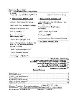 Michaeli nomination packet - State Council of Higher Education for