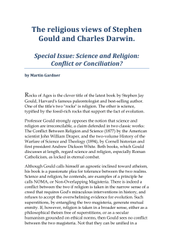 The religious views of Stephen Gould and Charles Darwin