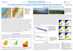 Land uplift at Kvarken archipelago and High Coast UNESCO World