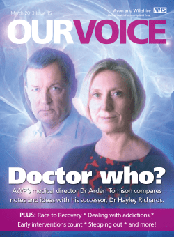 Spring 2013 - Avon and Wiltshire Mental Health Partnership NHS Trust