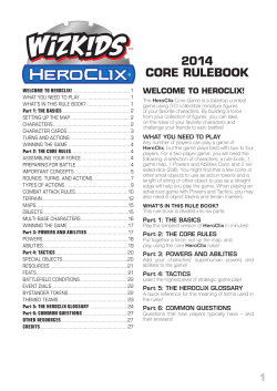 1 2014 CORE RULEBOOK