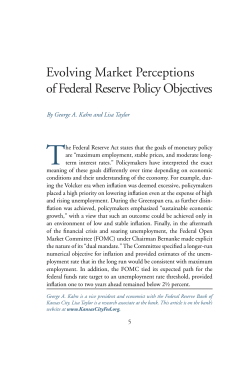 Evolving Market Perceptions of Federal Reserve Policy Objectives
