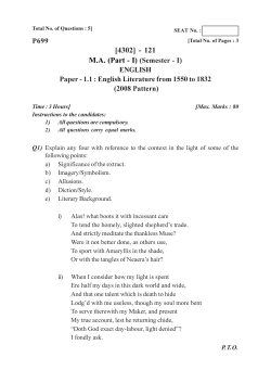 ma english - Pune University