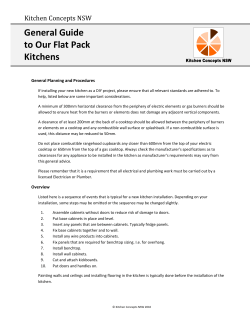 General Guide To Our Flat Pack Kitchens