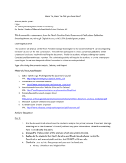 Hear Ye, Hear Ye-Did you hear Me?