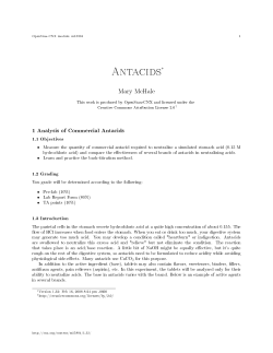 Antacids - OpenStax CNX