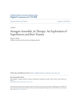 An Exploration of Superheroes and their Trauma