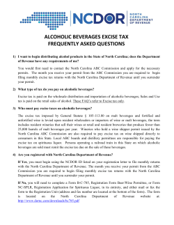 ALCOHOLIC BEVERAGES EXCISE TAX