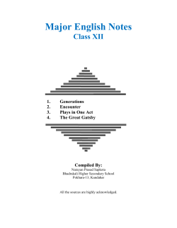 Major English Notes