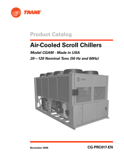 Air-Cooled Scroll Chillers - Model CGAM 20-120 Tons